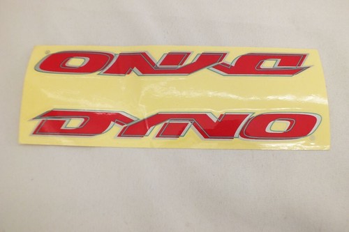 Vtg Dyno Frame Sticker Red Bmx Freestyle Mountain Road Bike 9 3/4 x 1 ...