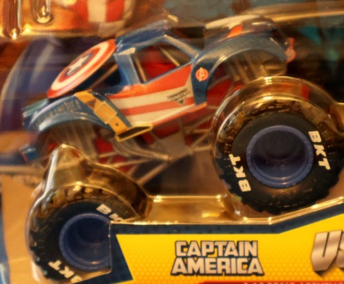 MARVEL Monster Jam CAPTAIN AMERICA/WINTER SOLDIER 2 Pack Trucks Series 2 - Picture 2 of 4