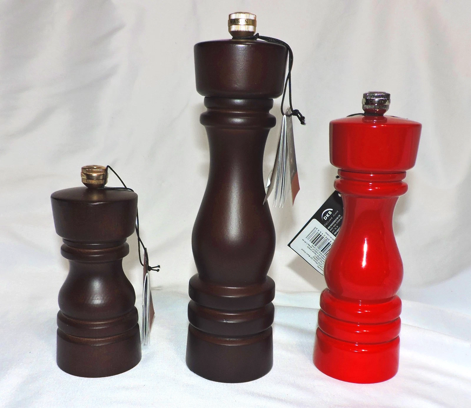3 Cole & Mason London Wood Pepper Mill Refillable Pepper Grinder 5" 7" 81/2" #12
Opens in a new wind