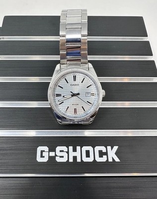 Casio Men's MTP1302PEC-2A Vintage Watch - Silver/Light Blue, E1(C304T)