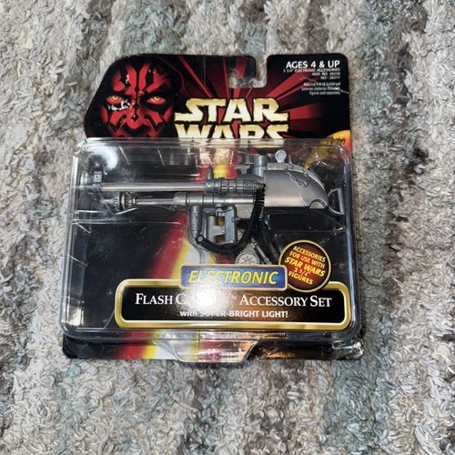 Vintage 1999 Star Wars Episode 1 Electronic Flash Cannon Accessory Set Collector