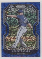 2021 Panini Prizm Tier II Blue Donut Circle Prizm 94/199 Corbin Burnes #128 0e1