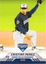 CRISTIAN PEREZ 2022 Hudson Valley Renegades #22 Venezuela Yankees 🔥