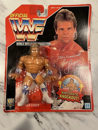 Vintage WWF Hasbro Series 8 1993 Red Card Lex Luge...