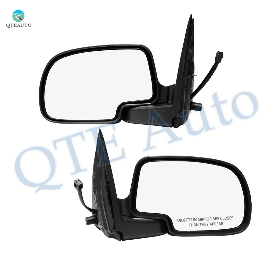 Side Mirror Left-Right Black Manual Folding To 2000-2005 Chevrolet Suburban 1500