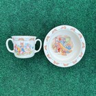 Vintage Royal Doulton BUNNYKINS English Fine Bone China Cereal Bowl & Cup Set  — photo 1