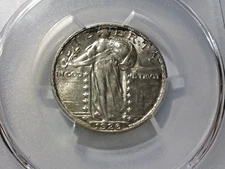 1926 Standing Liberty Silver Quarter, Tough Date & Grade, Choice AU+, PCGS AU58