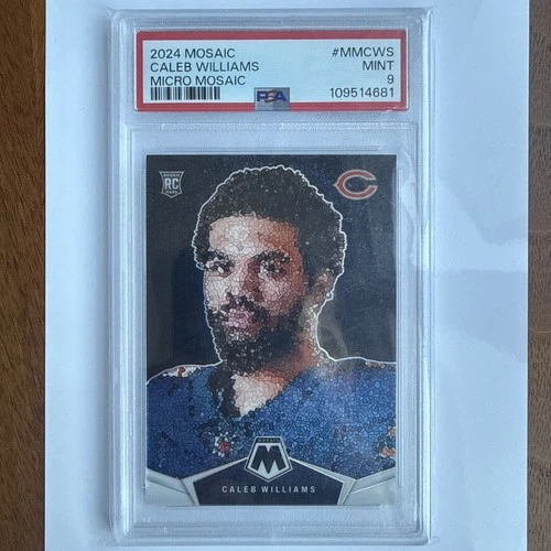 Caleb Williams 2024 Panini Mosaic #MM-CWS - Micro Mosaic SSP PSA 9 (RC)