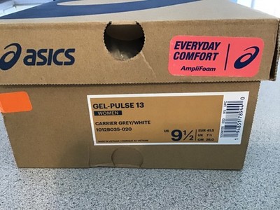 Asics Gel-Pulse 13 Womens Shoes Size 9 1/2   Carrier Grey/White 1012B035-020