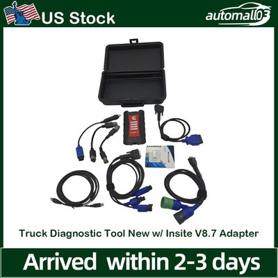 New w/ Insite V8.7 Adapter Truck Diagnostic Tool For Cummins Inline 7 Data Link