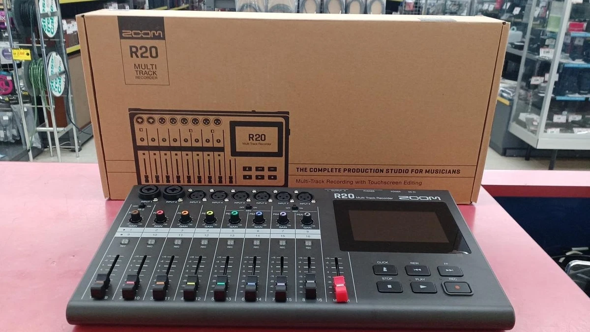 ZOOM R20 Multi Track Recorder 16-Track Touchscreen 8 XLR Input w