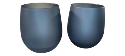 Brunner Satin Trinkglas-Set, 350ml, schwarz
