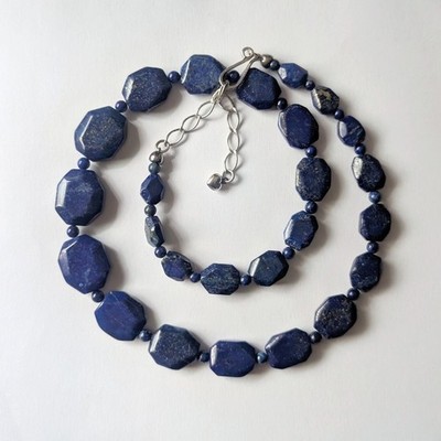 Jay King Desert Rose Trading necklace Lapis lazuli sterling Silver 925