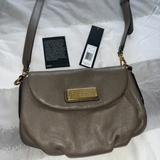 Authentic MARC by MARC JACOBS Handbag Taupe Classic Q Percy Crossbody Used 1x