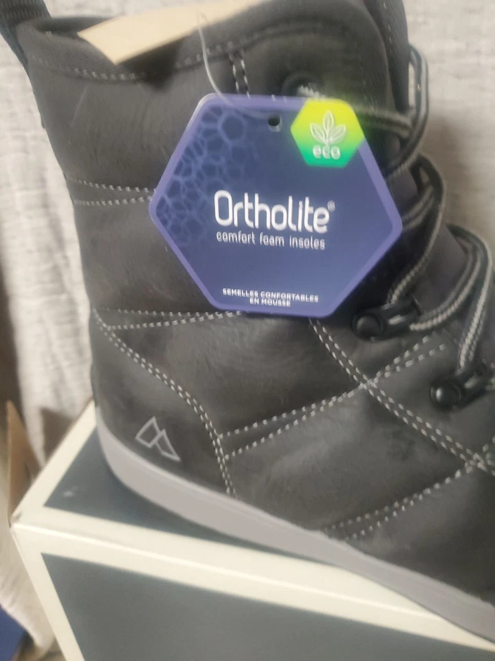 Alpine Design X Kamik Menâs Ezra Winter Boots Grey Leather Upper AD23MCW002-GR - Image 2 of 4