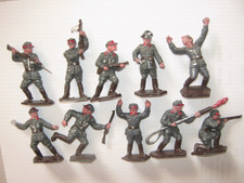 Lone star German Storm troopers 10 in all 10 poses near new early 1960's set 1