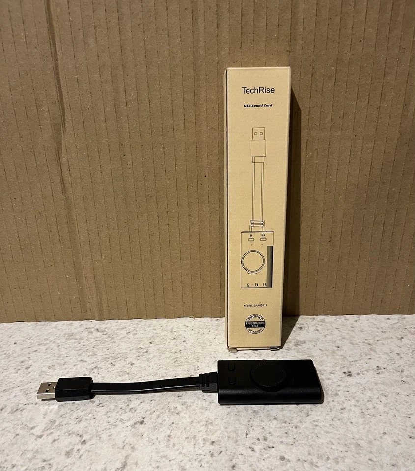 TechRise USB Sound Card EAA05311 USB Sound Card for PC Laptop - Image 2 of 2