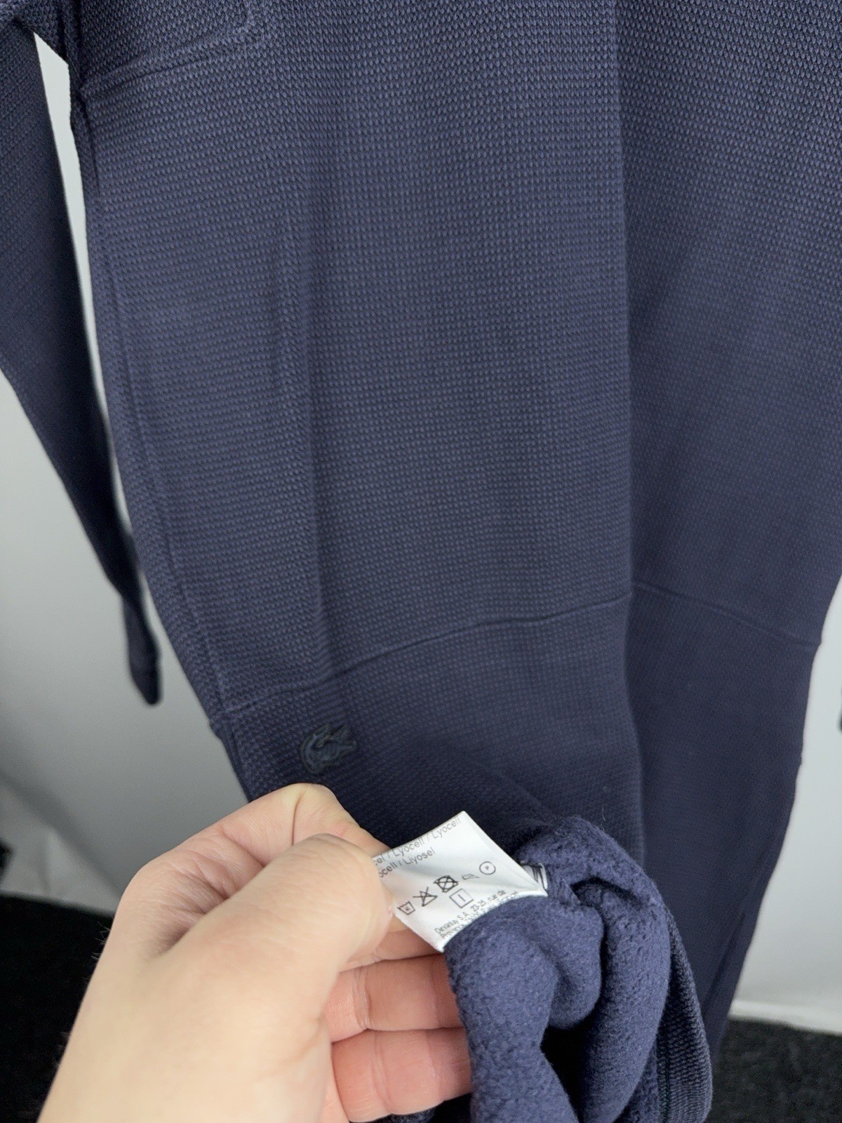 Luxury 00s Lacoste Navy Knit Long Sleeve Dress Women’s 38 / S Size thumbnail 10