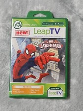 Leap Frog Leap TV Marvel Ultimate Spiderman Educational Video Game In Case