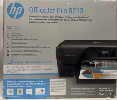 HP OfficeJet Pro 8210 Wireless Color Printer, Instant Ink ready