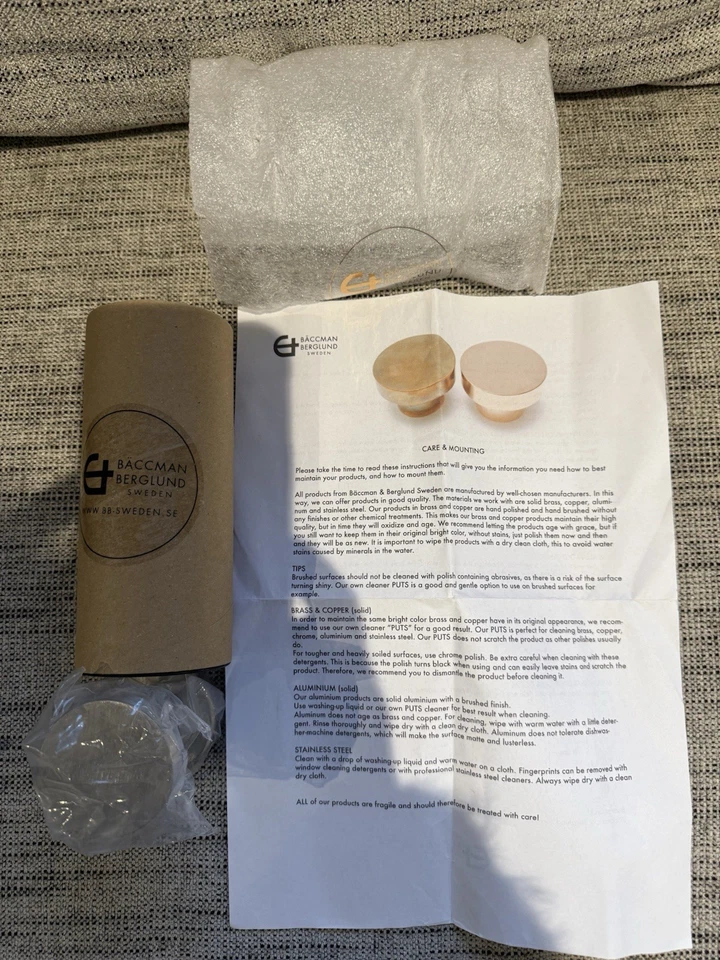 NEW Bachman Berglund Dot 30 Shower Door Knob Brushed Stainless Steel - Image 2 of 4