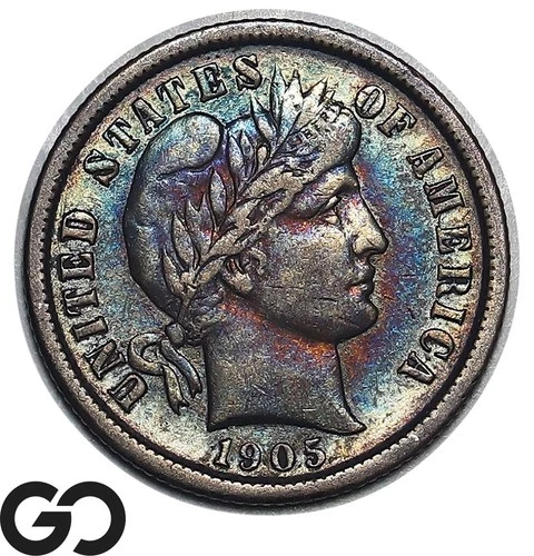 1905-S Barber Dime Choice AU++