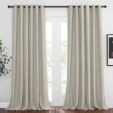 NICETOWN Room Darkening Grommet Curtains - Thermal Insulated Panels W80xL108