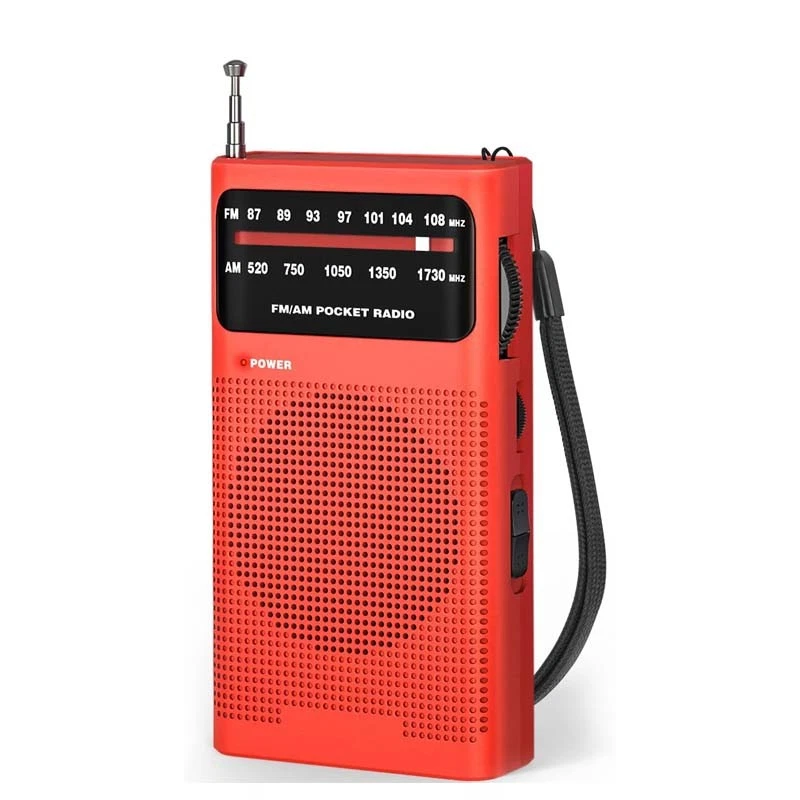 Tragbare Mini AM/FM Radio AA Batterie Notfälle Full Band Pocket Radio Outdoor