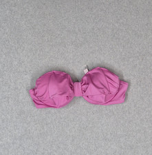 Victoria Secret Women Swimwear 34B Pink Bandeau Top Push Up Underwired Strapless