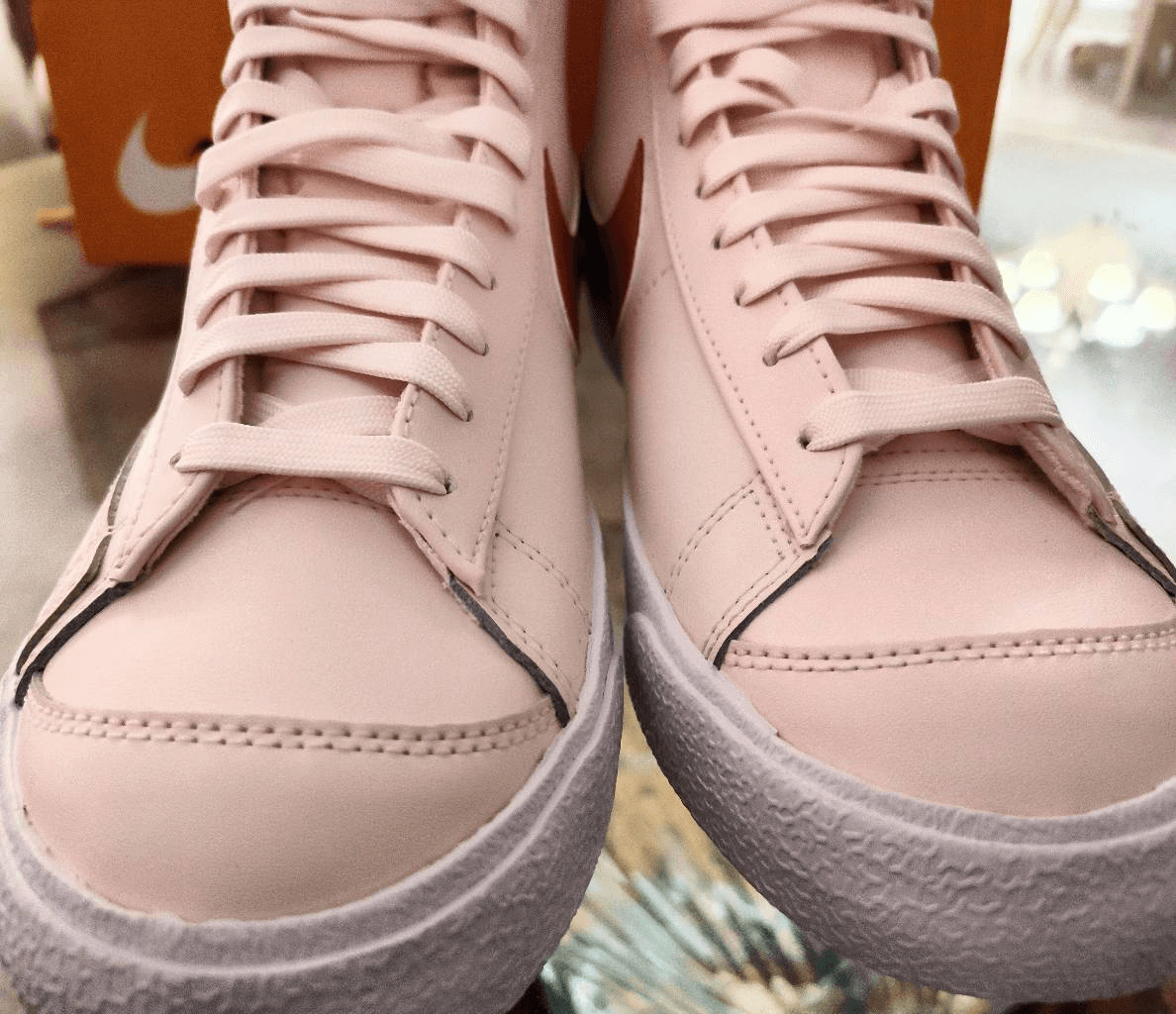 NIKE W BLAZER MID '77 ESS LIGHT SOFT PINK ROSE DOUX CLAIR WMS 11 MENS 9.5 NIB image 8
