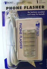 Telephone Strobe Light Ringer Phone Flasher Bright LED Home Hearing Impaired 