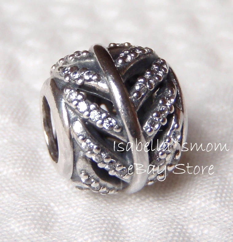 Neuf 100% Authentique Pandora Lumière As Plume Transparent Zircon Charme~ Perle - Photo 1/2