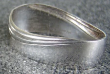 Vintage German 800 Silver Napkin Ring "Otto" name engraving