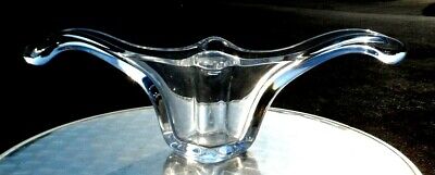 Vintage Mid Century Cofrac Art Verrier Clear Glass Bowl France 13L