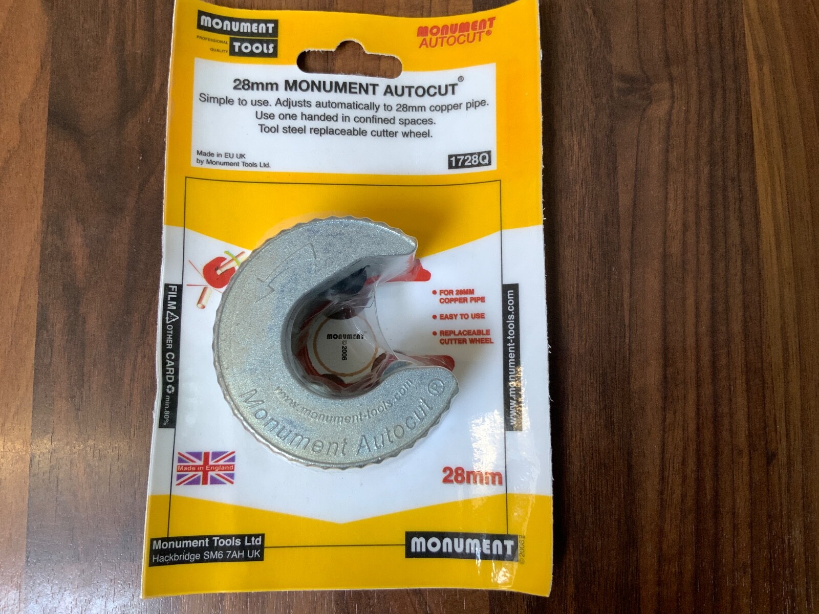 Monument 28mm autocut pipe slice. BEST ON THE MARKET, REVERED BY PLUMBERS IN UK