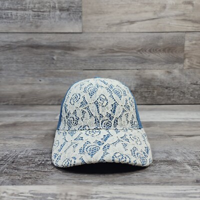 Flower Design Lace Hat Cap Adult Womens Adjustable StrapBack Outdoor 