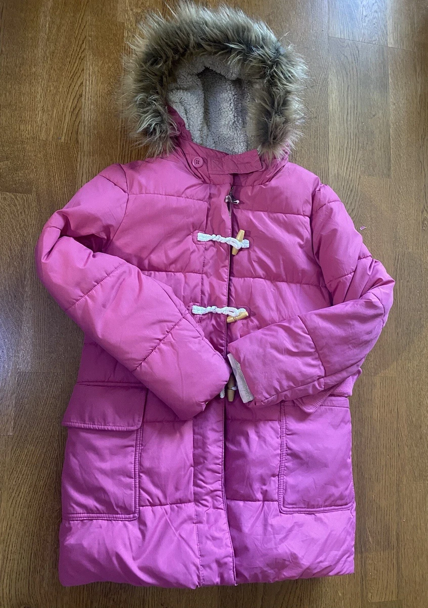 Mini Boden Girls Longline Padded Puffer Jacket Coat Toggle Sweet