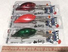 (3) LUHR JENSEN HOT LIPS TROLLER MIXED LOT 3/4 oz CRANKBAIT FISHING LURE NEW