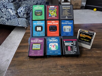 Vintage Lot of 8 Atari 5200 Games - Cleaned/Untested