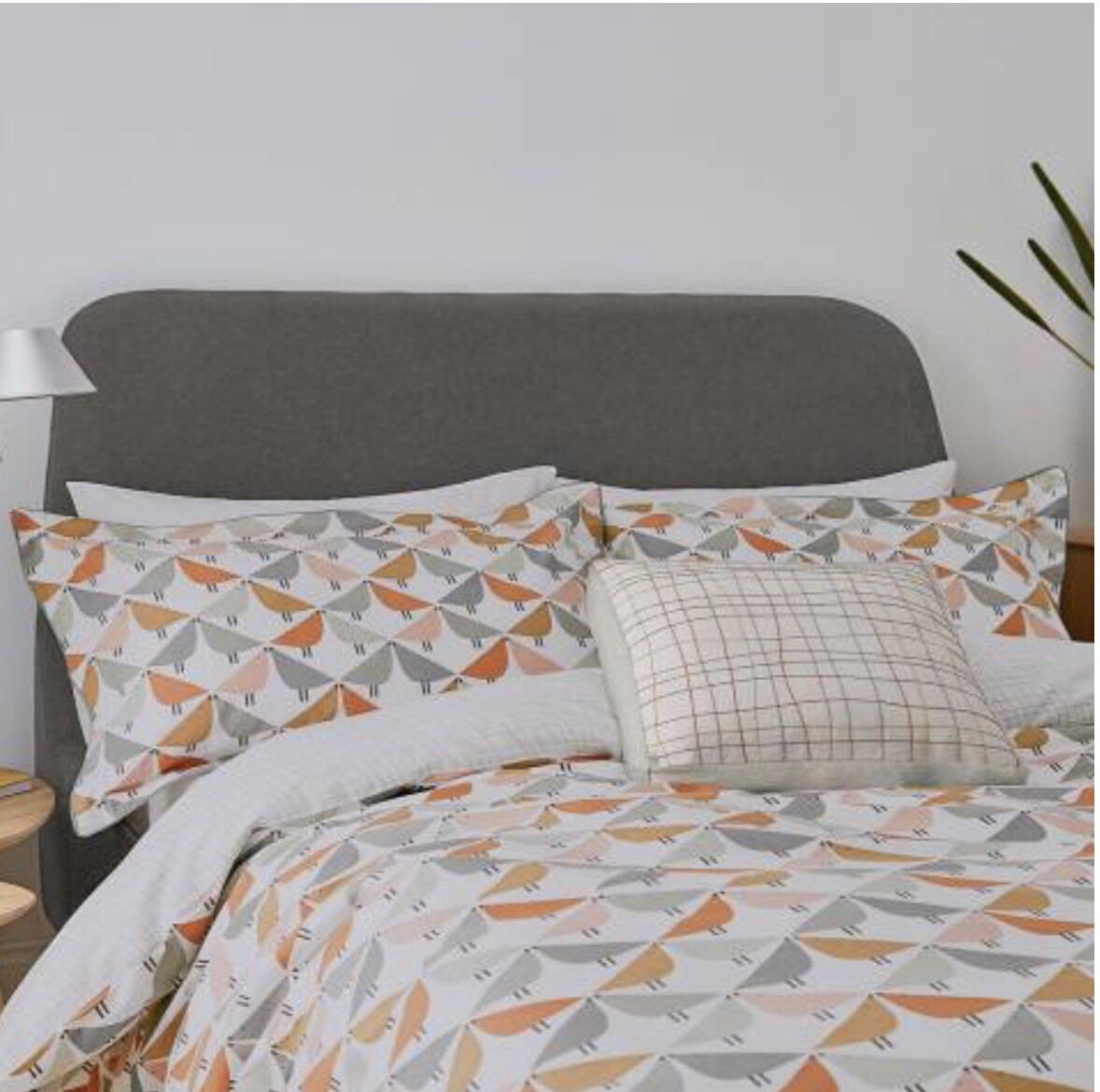 SCION Duvet Cover set 2 pillowcase cotton lintu Kissing Bird Super King