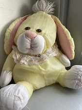 Fisher Price Puffalump Vtg 1980's Yellow Pink White Bunny Lace Collar 10 Read
