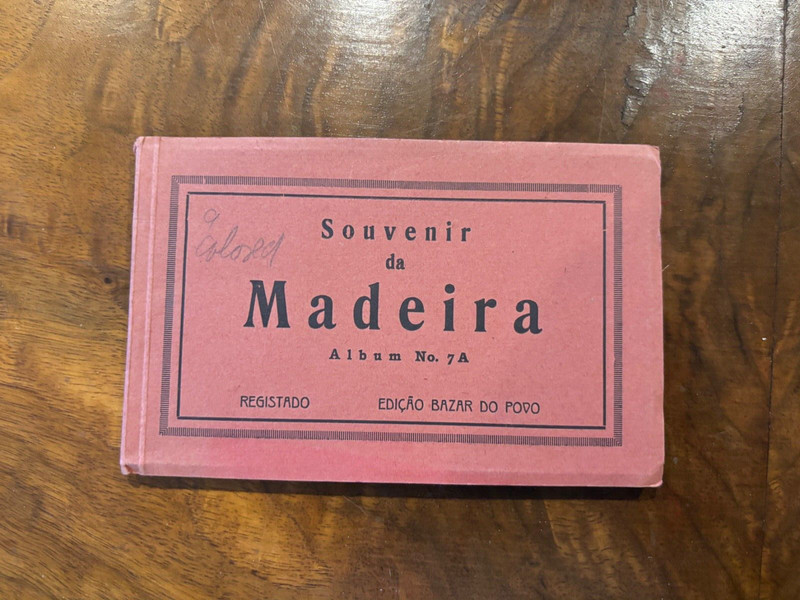 Antique Postcards Madeira Portugal Souvenir Book Album 7A COLORED NICE!