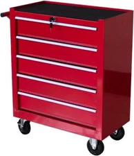 Workshop Tool Organizer Rolling Tool Chest & Cabinet with 5 Sliding Drawers