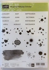 Stampin Up PERPETUAL BIRTHDAY CALENDAR stamps Seasons Months Planner