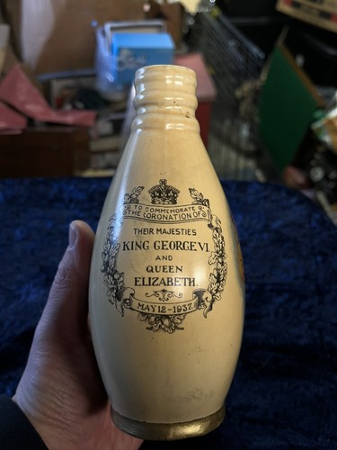Crown Ducal flagon King George VI Elizabeth 1937 Coronation EMU Wines Australia - Foto 7 di 8