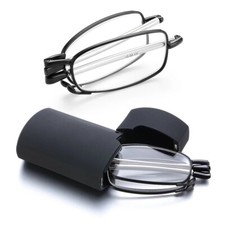 2 Pair Unisex Compact Folding Reading Glasses Metal Anti-Blue Light 1.0 4.0 NEW