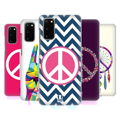 HEAD CASE DESIGNS PEACE EMBLEMS HARD BACK CASE FOR SAMSUNG PHONES 1