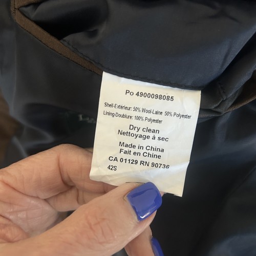 Lauren Ralph Lauren Men’s Labrada Navy Double Breasted Peacoat Size 42S NWOT - Picture 4 of 11