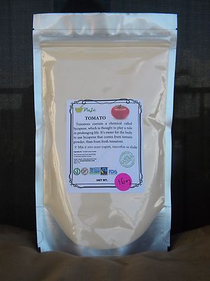 TOMATO powder 16oz - 1lb , lycopene , raw, gluten free, non-GMO PAJE