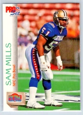 1992 Pro Set Series 2 - Sam Mills - New Orleans Saints - NFC Pro Bowl - #416